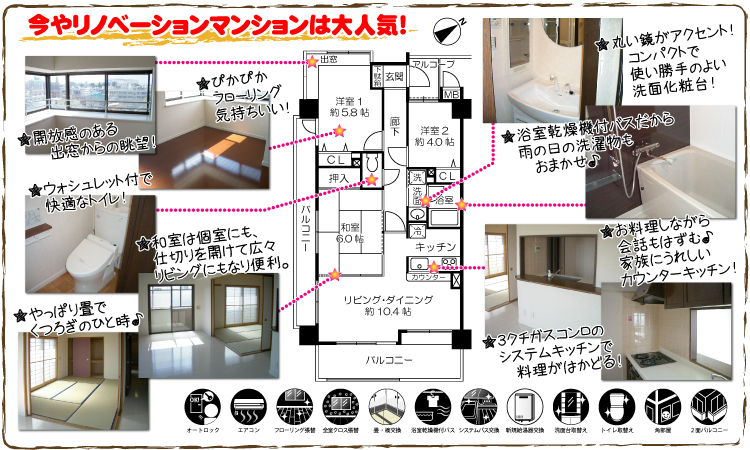 充実リフォーム。写真を大公開!!